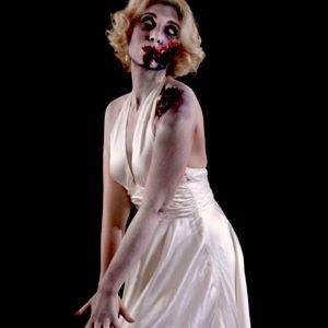 Bloody Marilyn Monroe Zombie Costume Halloween